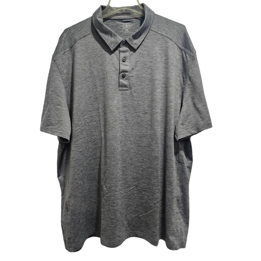 NWOT G.H. Bass & CO Polo shirt SIZE 2XL Gray Men's